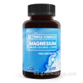 Magnesio Complejo de 300 mg Músculos Cápsulas glicinadas de magnesio